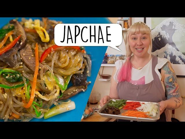 Authentic Korean Japchae 잡채   Step-by-Step Guide