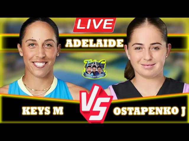 LIVE: Ostapenko J vs Keys M • Adelaide International 2025 #Ostapenko #Keys #tennis