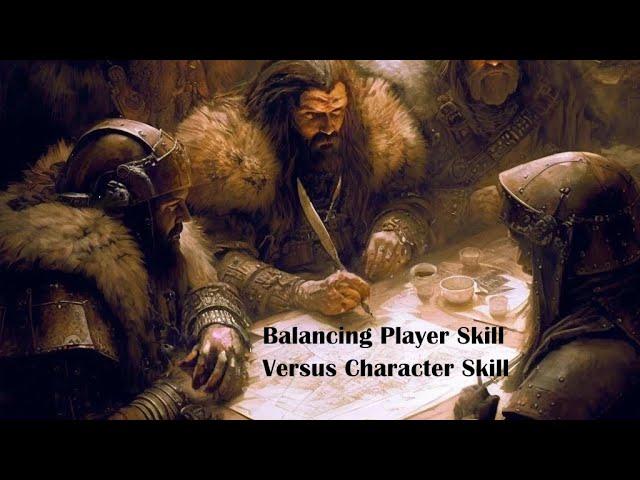 Balancing Player Skill versus Character Skill in RPGs