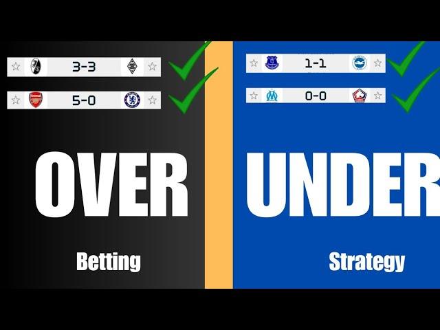 OVER BETTING STRATEGY | UNDER BETTING STRATEGY | #footballbetting #bettingtips