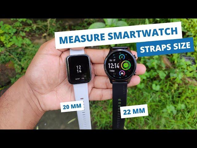 Measure straps size for your smartwatch easily||20mm or 22mm ?||Must watch for full information !!