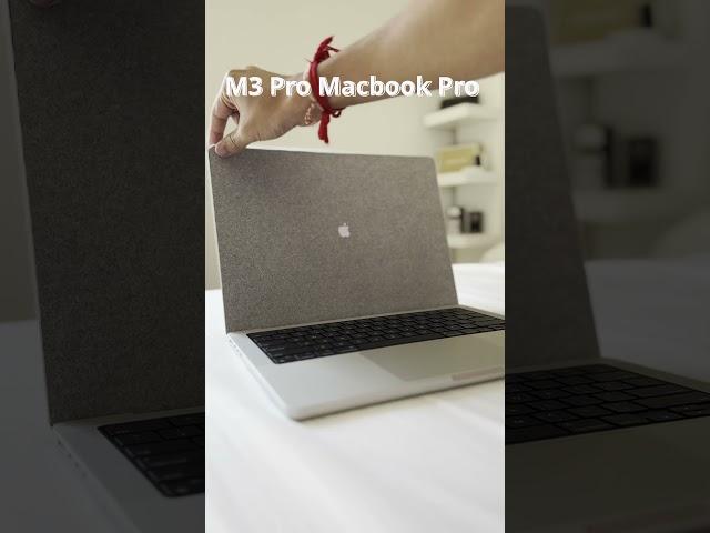 M3 pro MacBook pro 14" unboxing #unboxing #macbookpro  #m3pro #asmr #aesthetic