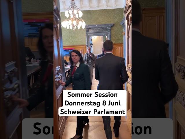 Sommer Session Donnerstag 8 Juni Schweizer Parlament #parlch