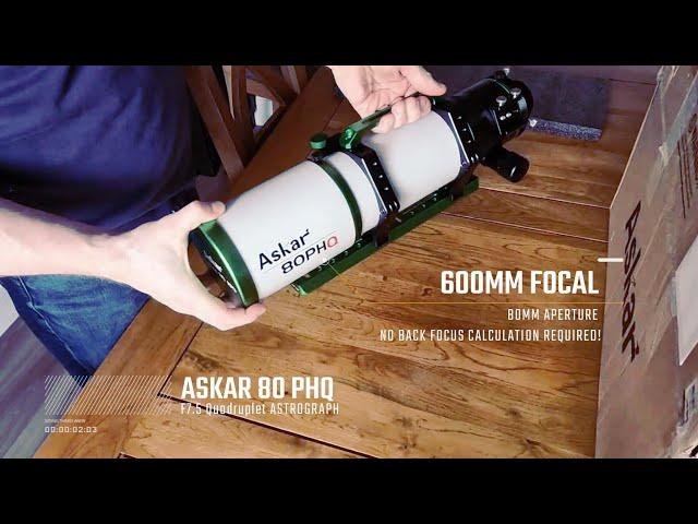 Askar 80 PHQ - Short Unboxing & Mounting