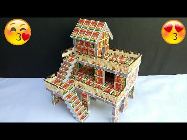 How To Make Beautiful House From Matchbox | Match House For Pets | Best outof waste | Xperiments