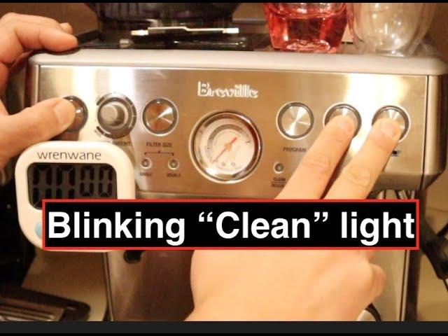 "Clean" Blinking Light - Breville Barista Express