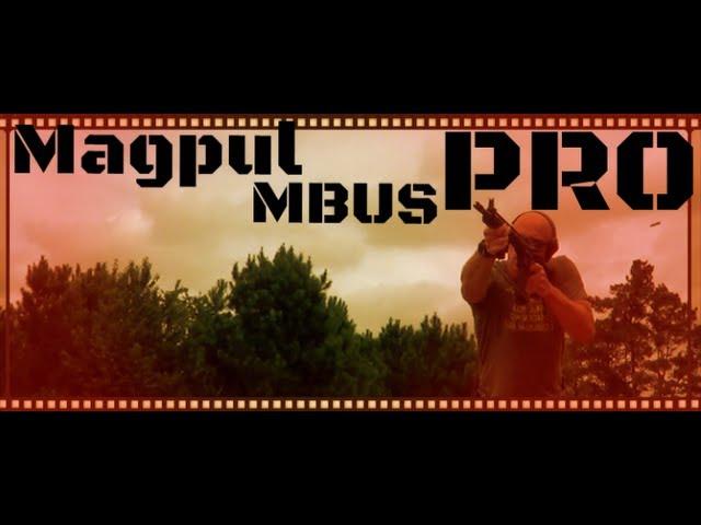 Magpul MBUS Pro All Steel AR-15 Back Up Iron Sights Review (HD)