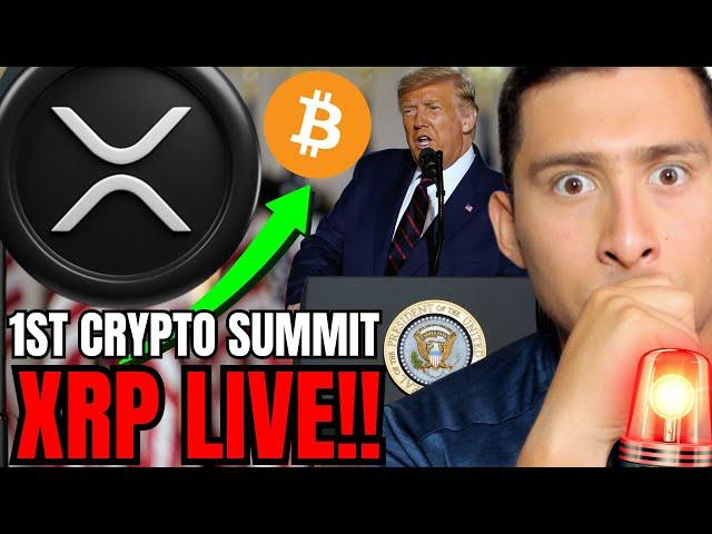 XRP WHITE HOUSE CRYPTO SUMMIT LIVE!BREAKING CRYPTO News