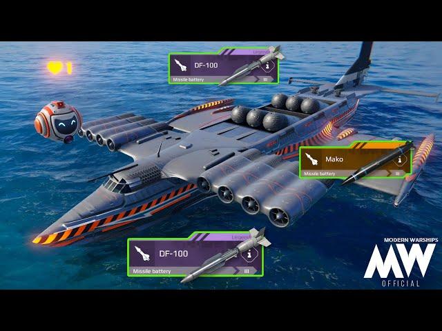 RF Burevestnik Project 905 - DF-100 & Mako Insane Missile Combo- Modern Warships