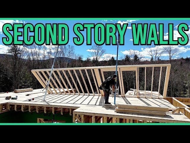 Framing Second Story Walls; Preparing for Roof Trusses