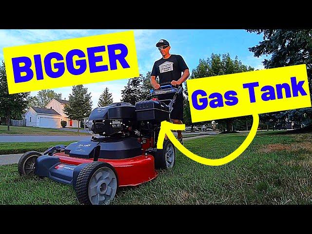 MOW LONGER - Modify Your Toro Timemaster 30” Mower With A 1 Gallon Fuel Tank