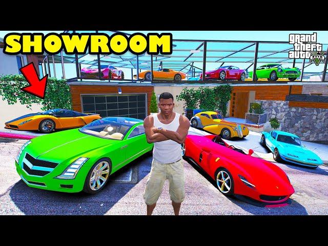 Franklin Build Luxury Car Showroom Above His House In GTA 5 | SHINCHAN and CHOP