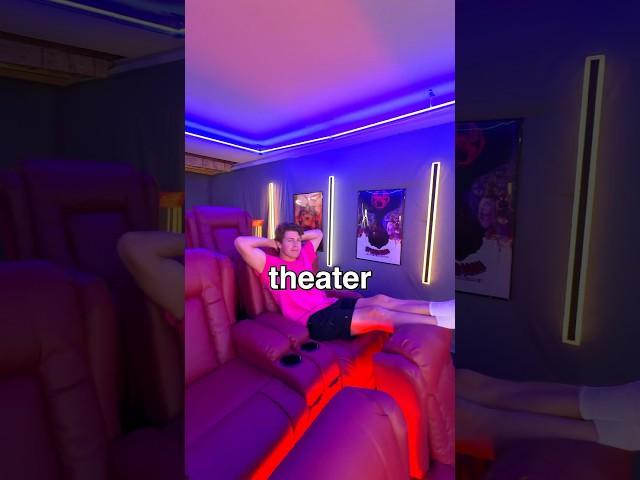 I Built a SECRET Movie Theater!