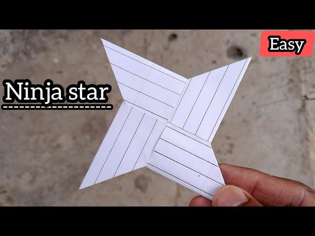 How to make a paper Ninja Star | Origami - Paper Ninja Star | Paper ka ninja star kaise banaen |