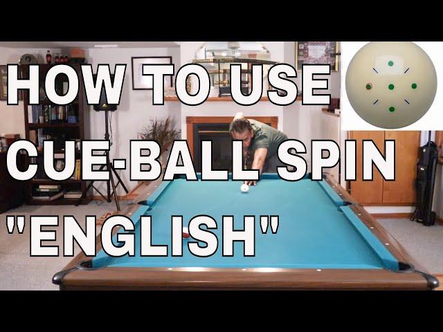 BASICS OF CUE-BALL SPIN "ENGLISH" - What Happens When Spin is Applied to the Cue-Ball (Pool Lessons)