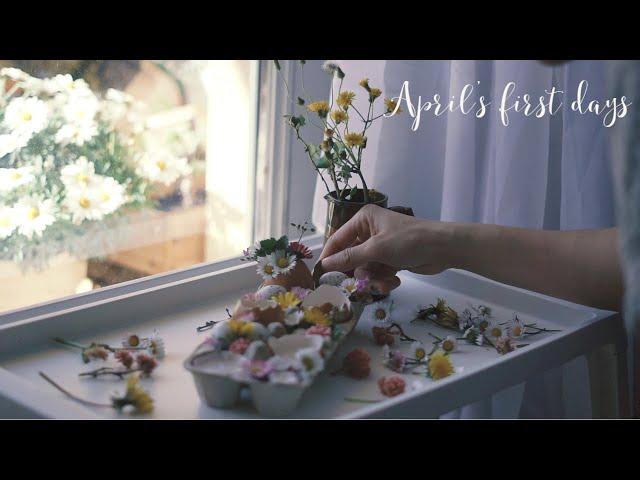 April's first days, carrot cake and some Easter decoration 