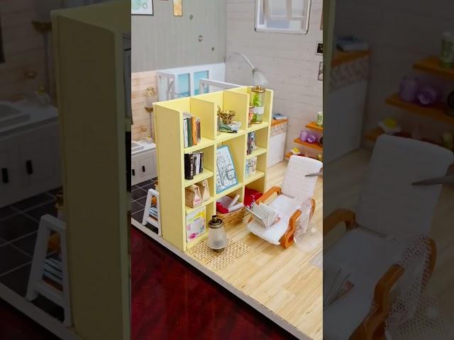 DIY tiny doll house/ Lắp ráp mô hình nhà tí hon 2 tầng