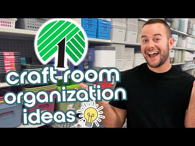 HUGE Dollar Tree Craft Room Organization | If You Craft, You Need To Run To Dollar Tree NOW!