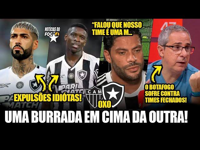 UM SHOW DE BURRADAS! EXPULSÕES IMBECÍS, ESCALAÇÃO ERRADA, E O BOTAFOGO PARA EM MAIS UMA RETRANCA!