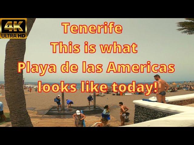 Tenerife - This is what Playa de las Americas looks like today!