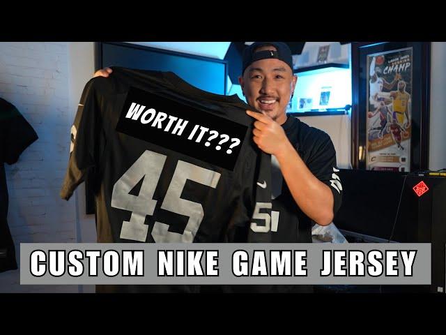 IS A CUSTOM NIKE NFL GAME JERSEY WORTH IT???  | CUSTOM NIKE GAME JERSEY REVIEW |