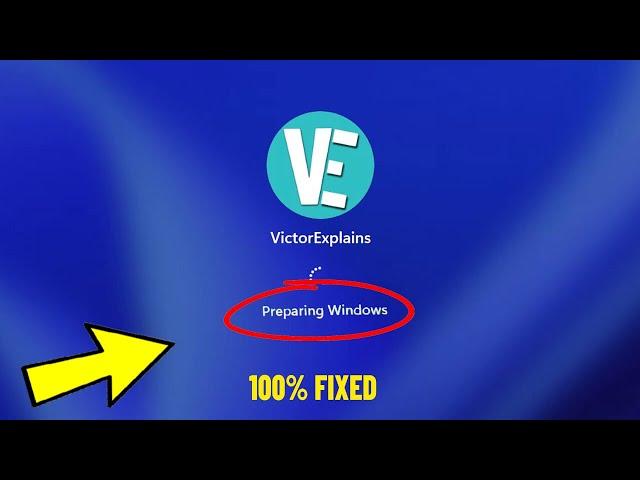 Fix Stuck On Preparing Windows Screen in windows 11 | How To Stop preparing windows ↻