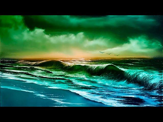 Sunrise 2025 Seascape Tutorial by PaintWithJosh