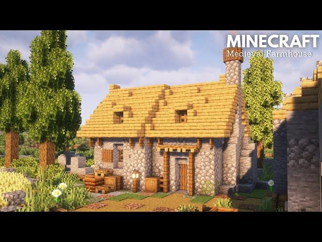 Minecraft: How to build a small Medieval Farmhouse | Minecraft Tutorial