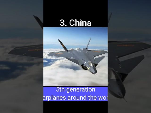 How many types of 5th generation fighter jets are there in the world?