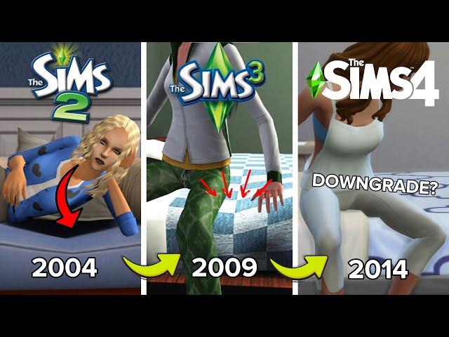 PHYSICS Comparison | Sims 2 vs Sims 3 vs Sims 4 (Part 1)
