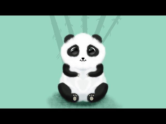 PANDA Procreate Drawing (Time-lapse) - Art With Flo Tutorial | DrawWithMe!