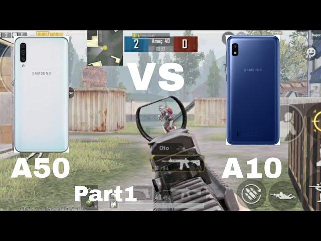 Samsung A50 vs Samsumg A10 Pubg Mobile Game Play Evo Arena
