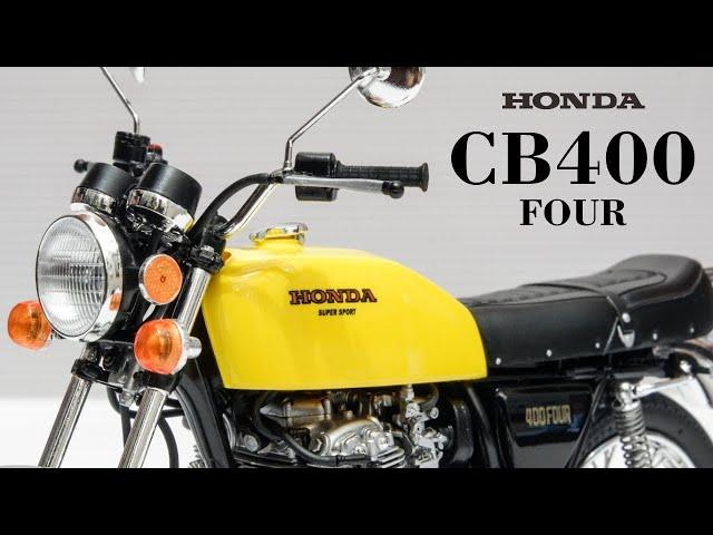 Honda CB400 Four [Aoshima 1/12 Scale] Plastic Model Kit Build