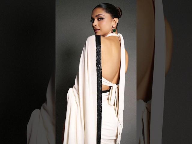 DeepikaPadukone Looks Beautiful in White Saree ️ (16/9/23) | Cinewoods