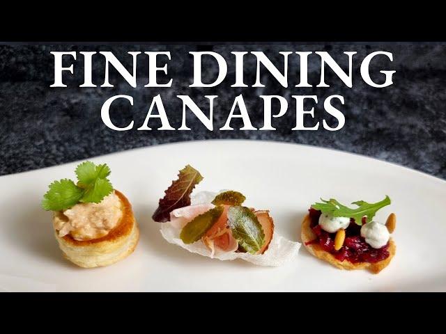 My Favorite New Year's Eve Canapes | Fine Dining Finger Food