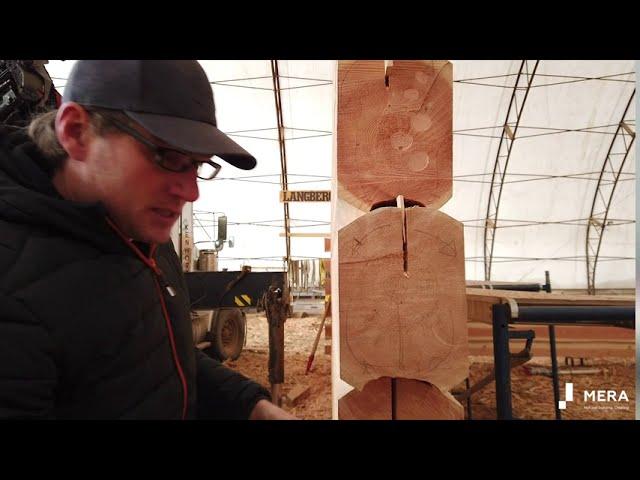 Дома из Канадского красного кедра. Рассказ производства Langber Log Homes - серия N3