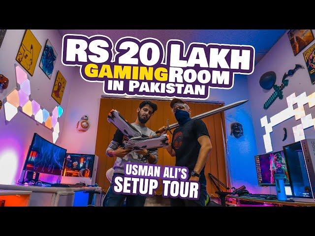 20 Lakh Worth Gaming Room Tour  | Most Expensive Gaming Setup In Pakistan | Usman Ali Gaming Setup