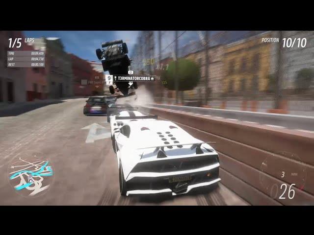 Car goes flying (Forza Horizon 5)