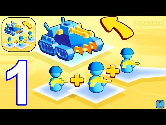 Merge Toy Army: Commander TD - Gameplay Walkthrough Part 1 Level 1-4 (iOS,Android Gameplay)