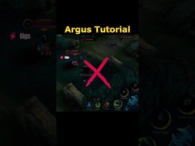  Argus Tutorial and Basic Tips by Gigs - MLBB #mobilelegends #mlbb