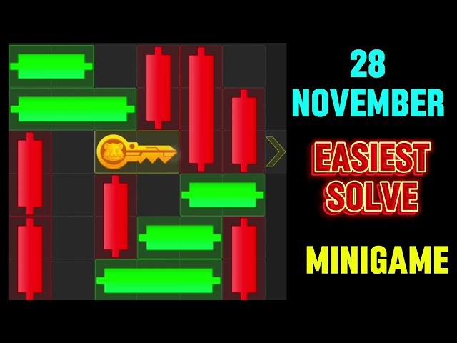 28 November Mini Game 100% Easily Solved Today | Hamster Kombat Mini Game 28 November | Mini Game