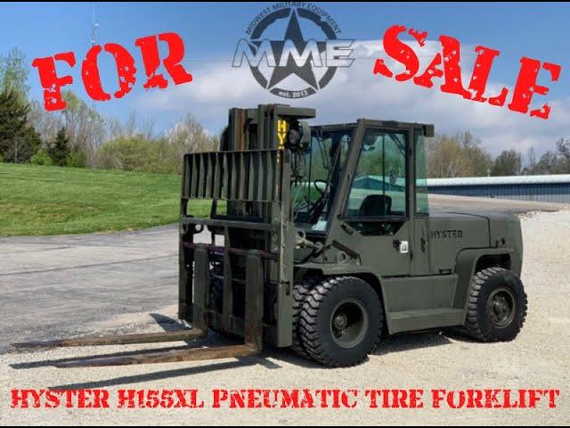 For Sale Hyster H155XL Pneumatic Tire Forklift