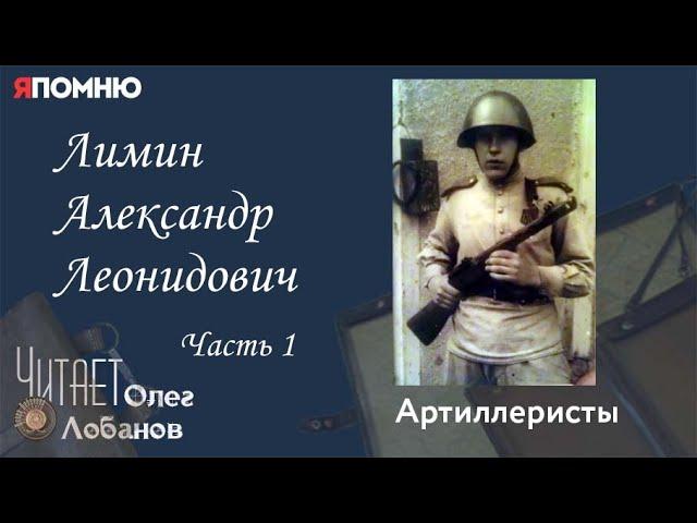 Лимин Александр Леонидович.  Часть 1. Проект "Я помню" Артема Драбкина. Артиллеристы.