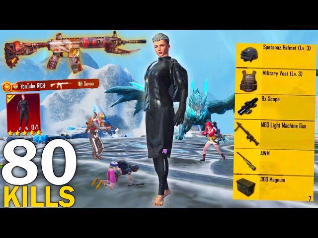 80 Kills IN 20 MINUTES NEW HARDEST GAMEPLAY  Pubg mobile