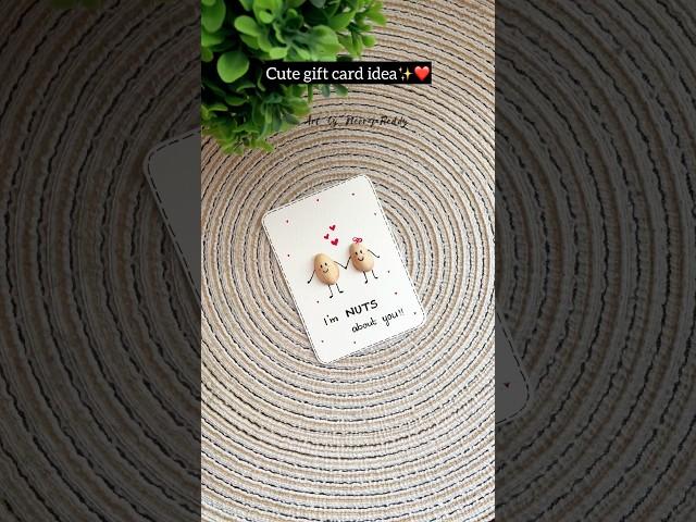 Handmade card for your loved ones | easy gift card ideas #diy #craft #handmade #giftideas #couple
