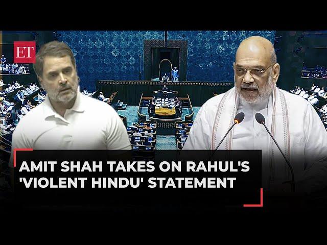 Amit Shah’s dig at Rahul Gandhi's 'violent Hindu', 'Abhay mudra' byte, raises emergency, Sikh pogrom