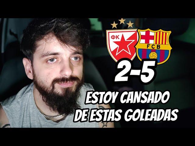 OTRA GOLEADA del BARÇA de HANSI FLICK... MANITA al ESTRELLA ROJA en CHAMPIONS... QUE PEREZA