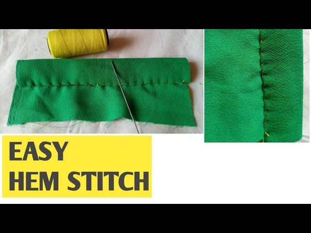 How to hand sew your hemming