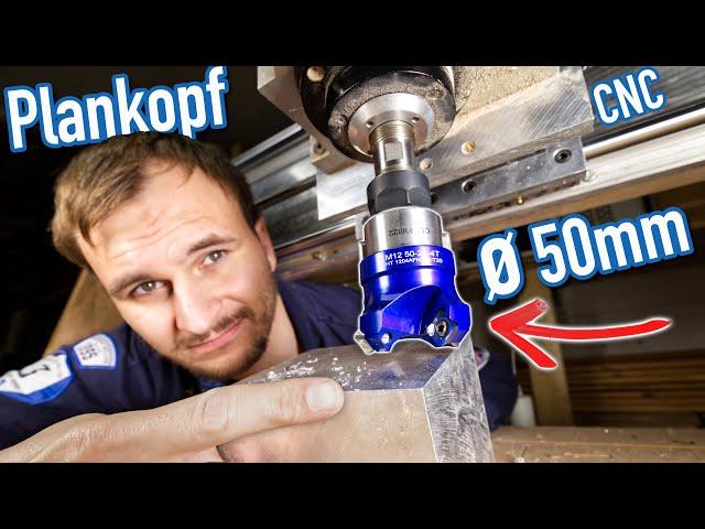 50mm Planfräser für DIY CNC ? | gute Oberflächenqualität bei Alu? | CNC Messerkopf im Praxistest