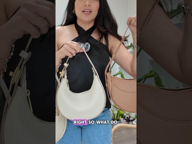 Mid range luxury handbag comparison of Songmont Luna, Rabeanco Nina Crescent & Polene Numero Dix